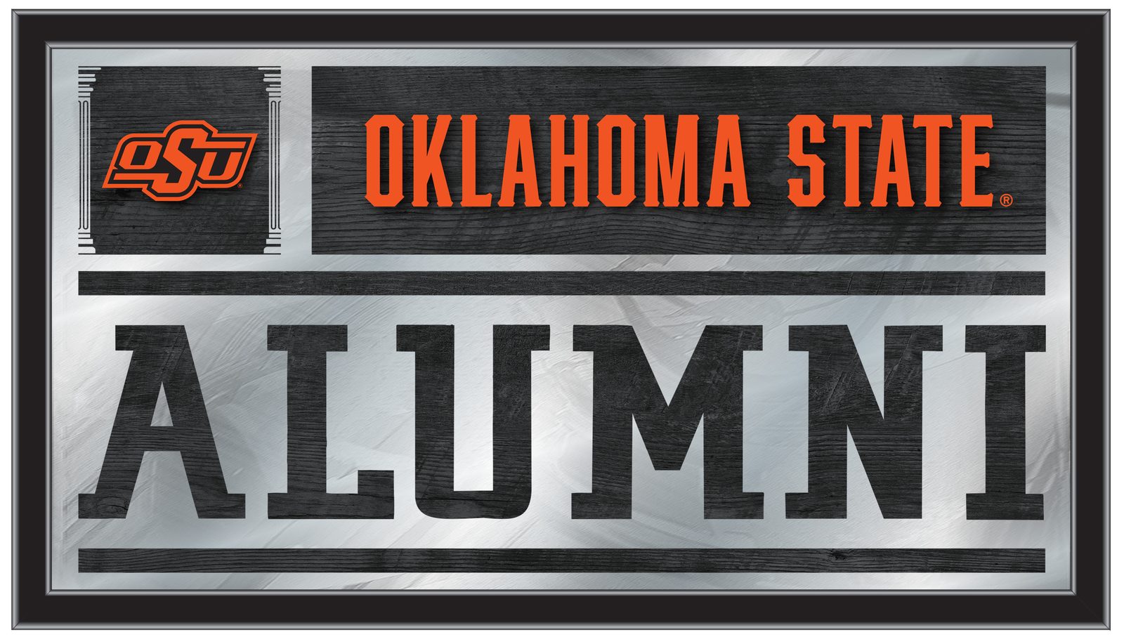 Oklahoma State University 26x15 Alumni Wall Mirror 1 Oklahoma State University 26x15 Alumni Wall Mirror