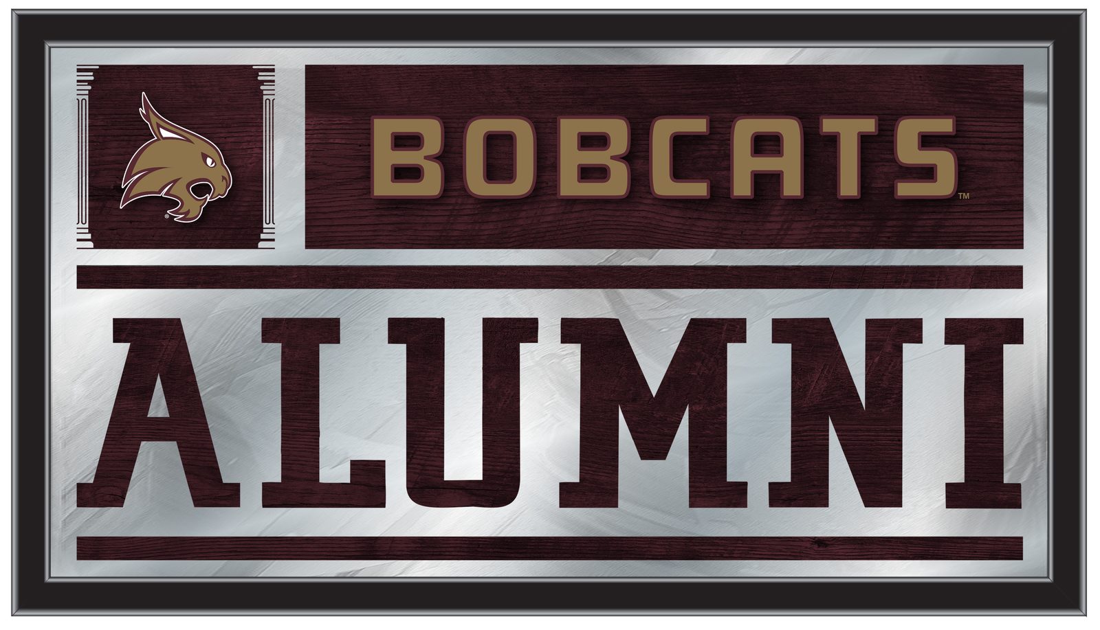 Texas State University 26x15 Alumni Wall Mirror 1 Texas State University 26x15 Alumni Wall Mirror