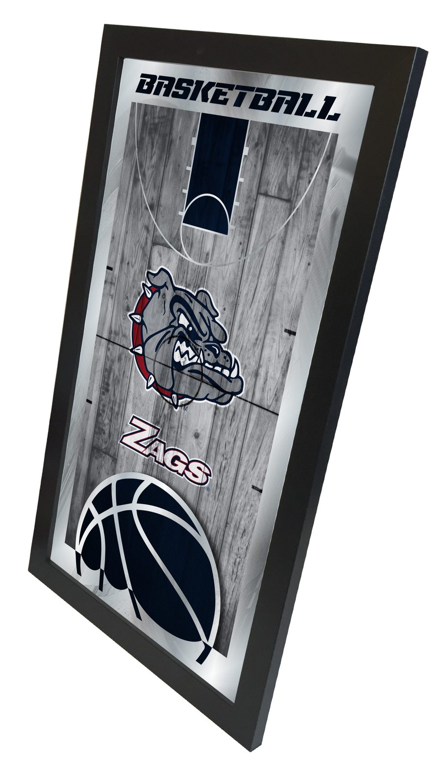 Gonzaga 15x26 Basketball Wall Mirror 2 Gonzaga 15x26 Basketball Wall Mirror - Image 2
