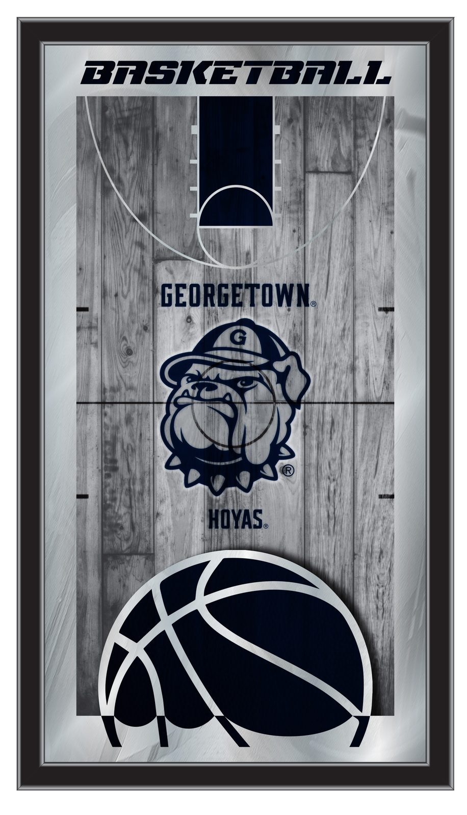 Georgetown University 15x26 Basketball Wall Mirror 1 Georgetown University 15x26 Basketball Wall Mirror