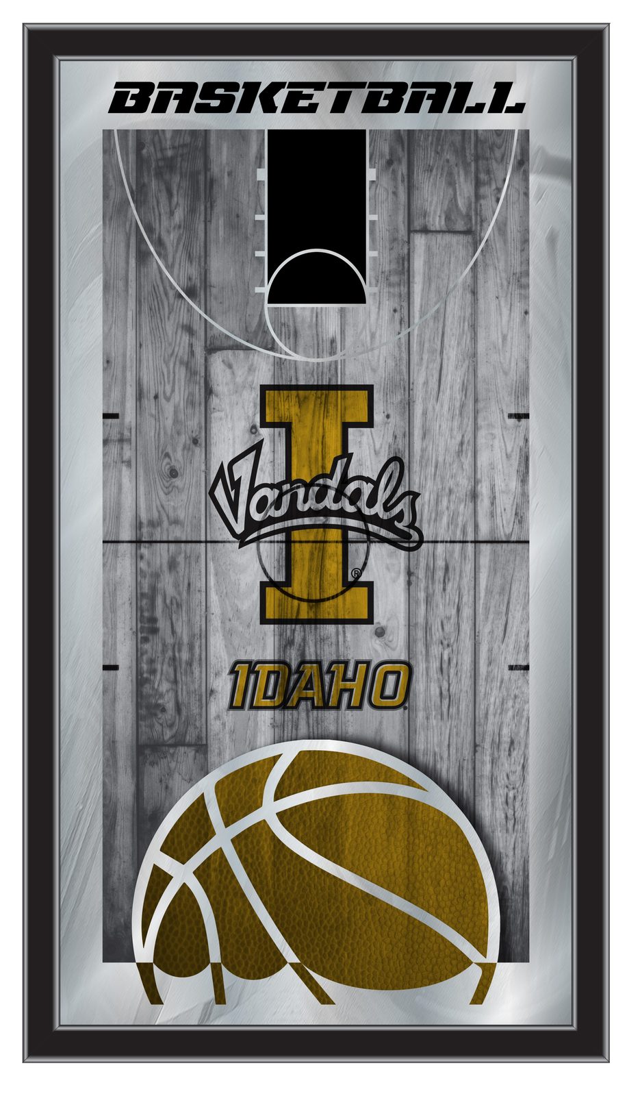 University of Idaho 15x26 Basketball Wall Mirror 1 University of Idaho 15x26 Basketball Wall Mirror