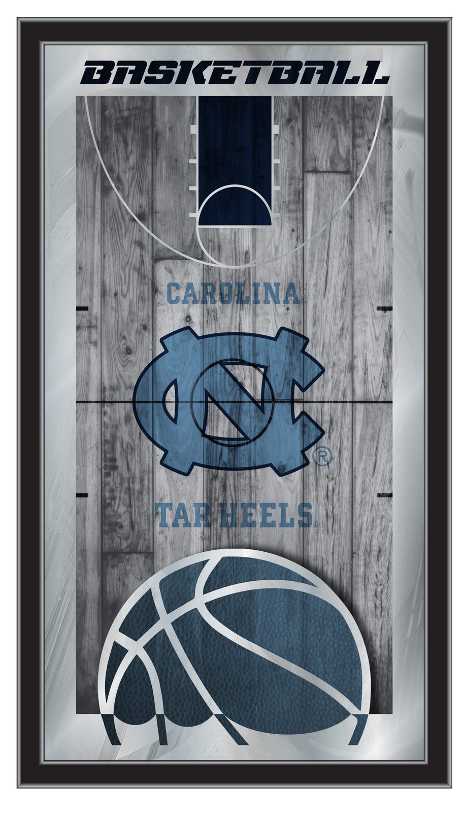 University of North Carolina 15x26 Basketball Wall Mirror 1 University of North Carolina 15x26 Basketball Wall Mirror