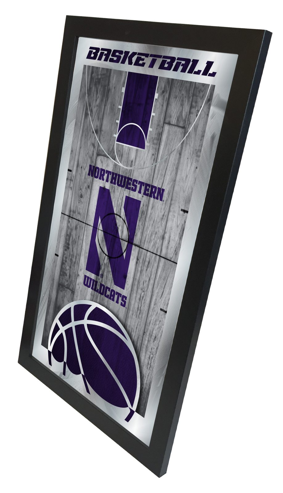 Northwestern University 15x26 Basketball Wall Mirror 2 Northwestern University 15x26 Basketball Wall Mirror - Image 2