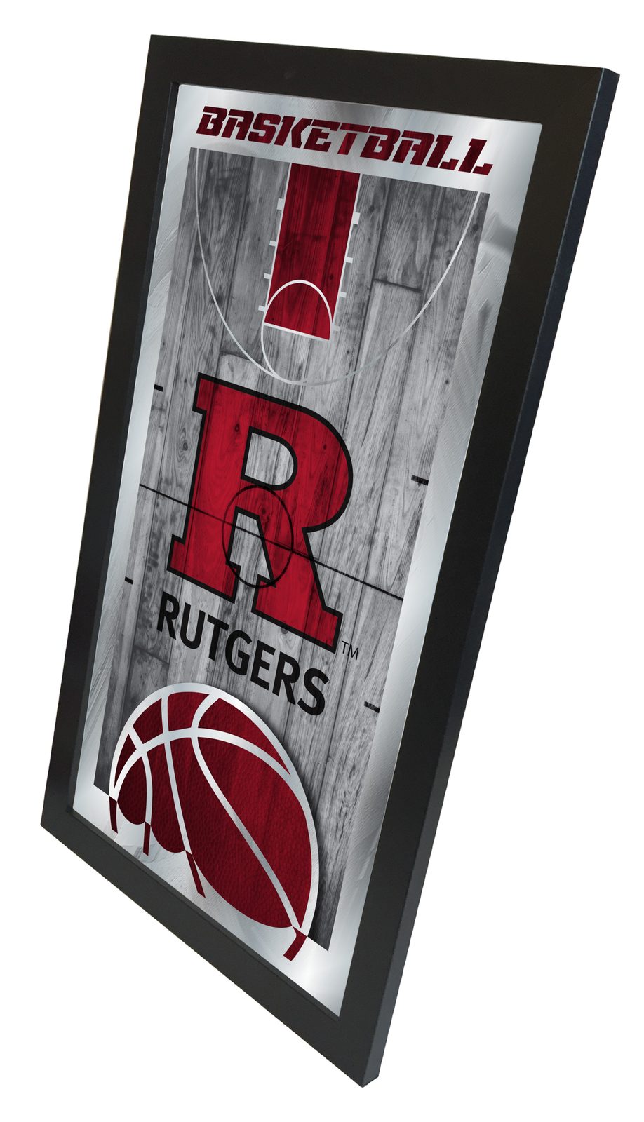 Rutgers 15x26 Basketball Wall Mirror 2 Rutgers 15x26 Basketball Wall Mirror - Image 2