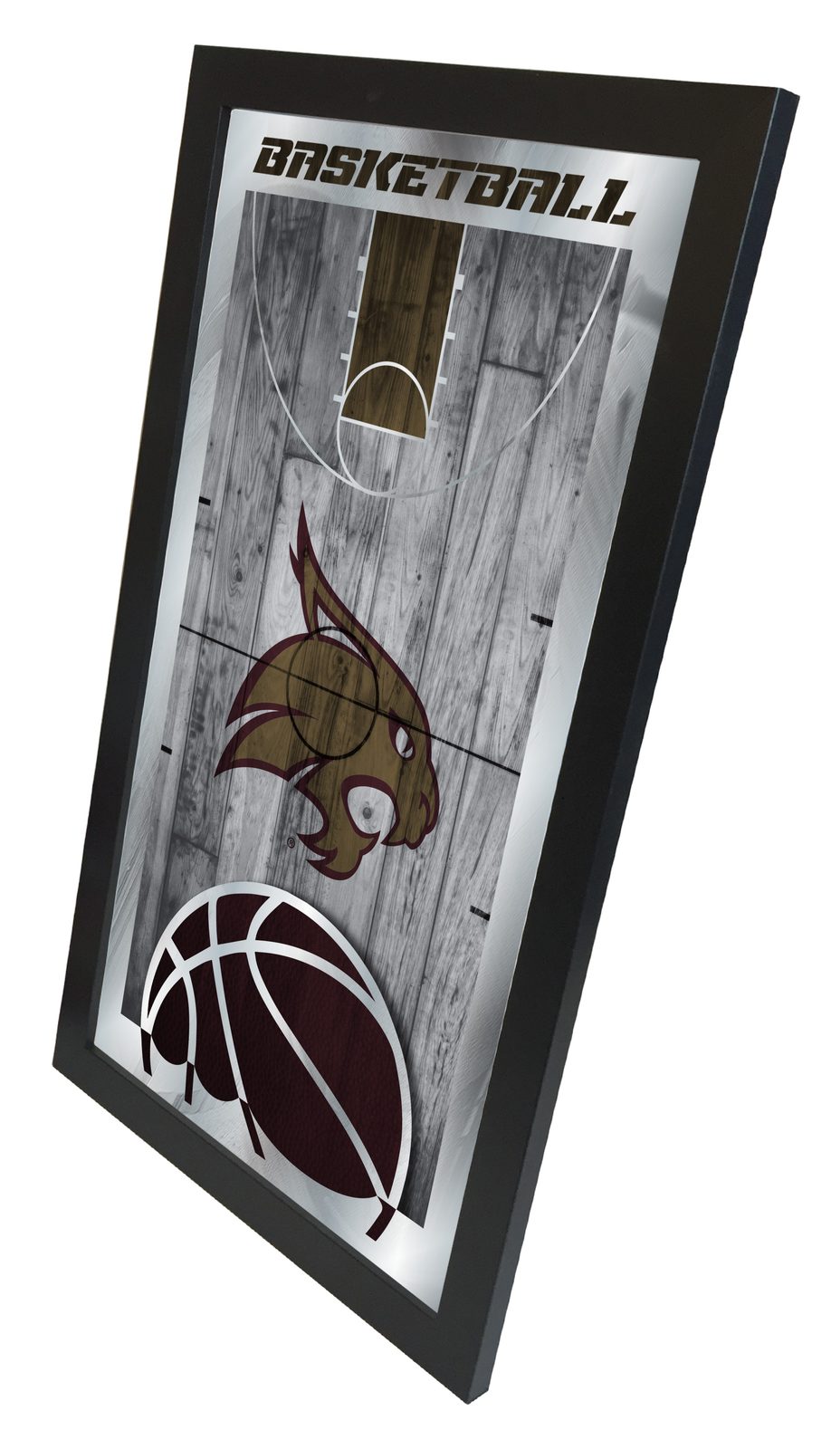 Texas State University 15x26 Basketball Wall Mirror 2 Texas State University 15x26 Basketball Wall Mirror - Image 2