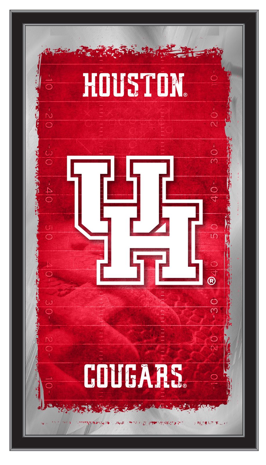 University of Houston 15x26 Football Wall Mirror 1 University of Houston 15x26 Football Wall Mirror