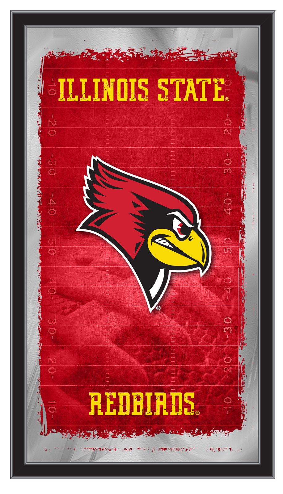 Illinois State University 15x26 Football Wall Mirror 1 Illinois State University 15x26 Football Wall Mirror