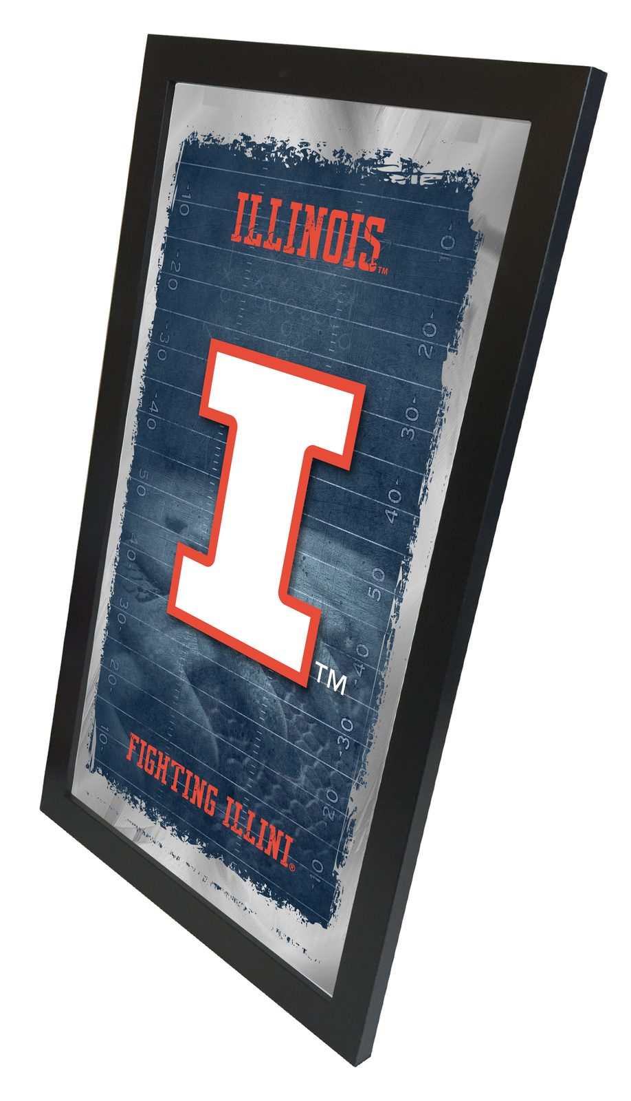 University of Illinois 15x26 Football Wall Mirror 2 University of Illinois 15x26 Football Wall Mirror - Image 2