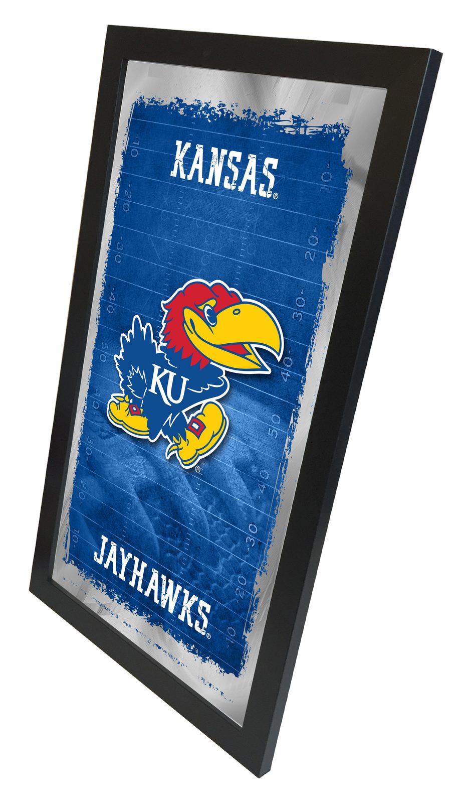 University of Kansas 15x26 Football Wall Mirror 2 University of Kansas 15x26 Football Wall Mirror - Image 2