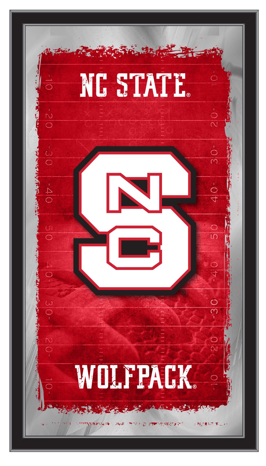 North Carolina State University 15x26 Football Wall Mirror 1 North Carolina State University 15x26 Football Wall Mirror