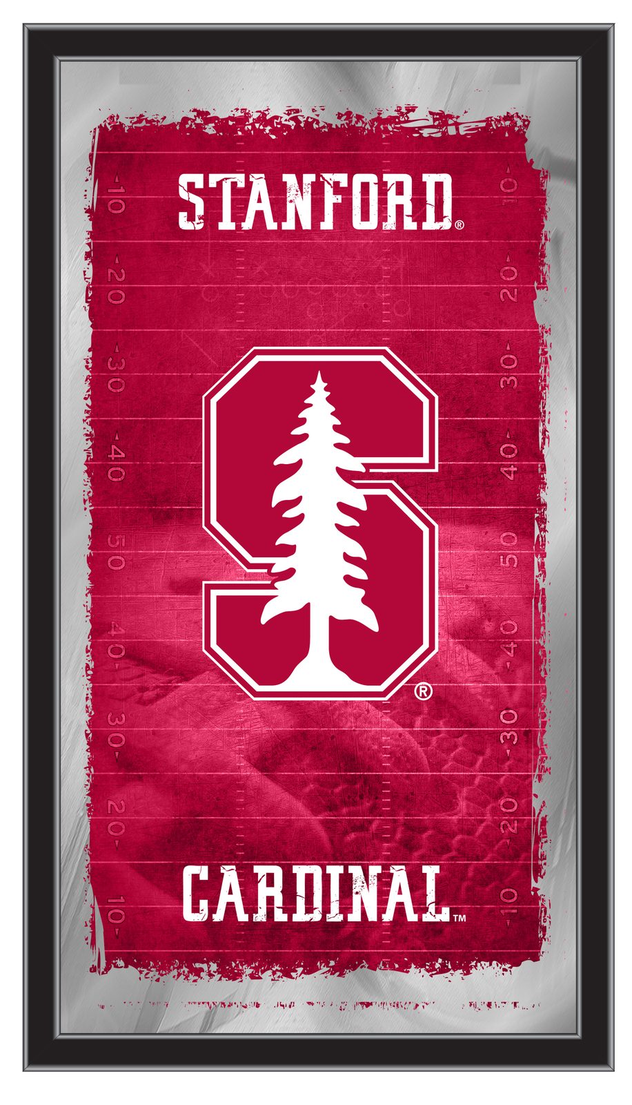 Stanford University 15x26 Football Wall Mirror 1 Stanford University 15x26 Football Wall Mirror