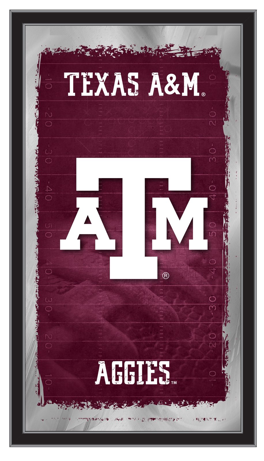 Texas A&M University 15x26 Football Wall Mirror 1 Texas A&M University 15x26 Football Wall Mirror