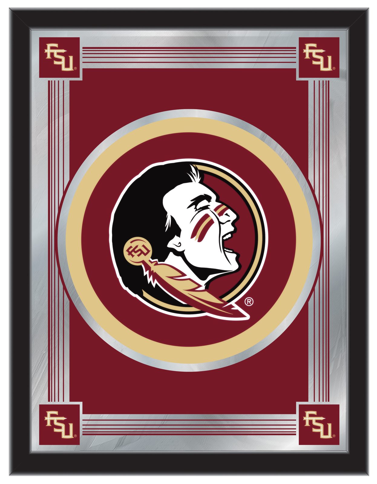 Florida State (Head) 17x22 Logo Wall Mirror 1 Florida State (Head) 17x22 Logo Wall Mirror