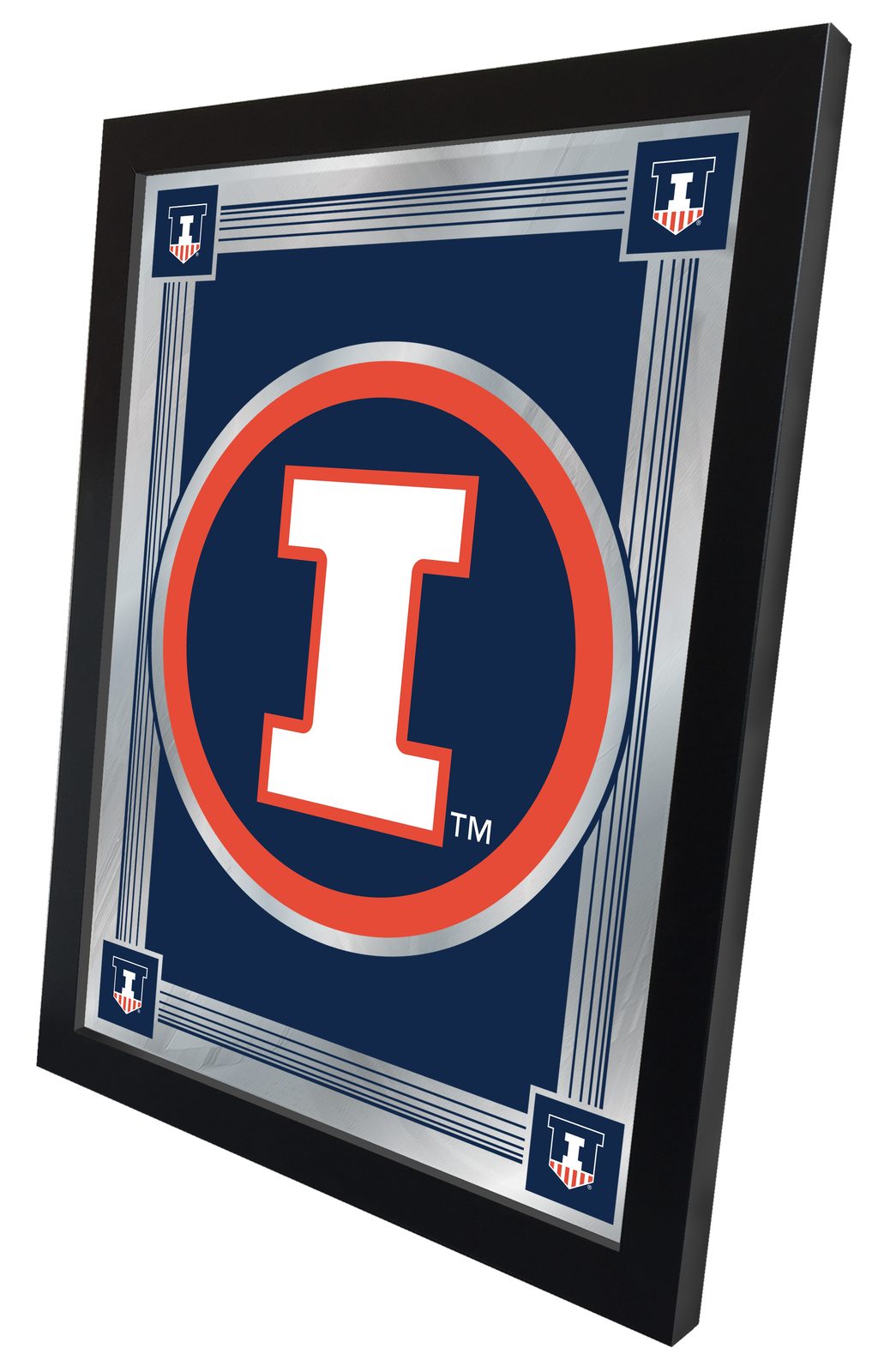 University of Illinois 17x22 Logo Wall Mirror 2 University of Illinois 17x22 Logo Wall Mirror - Image 2