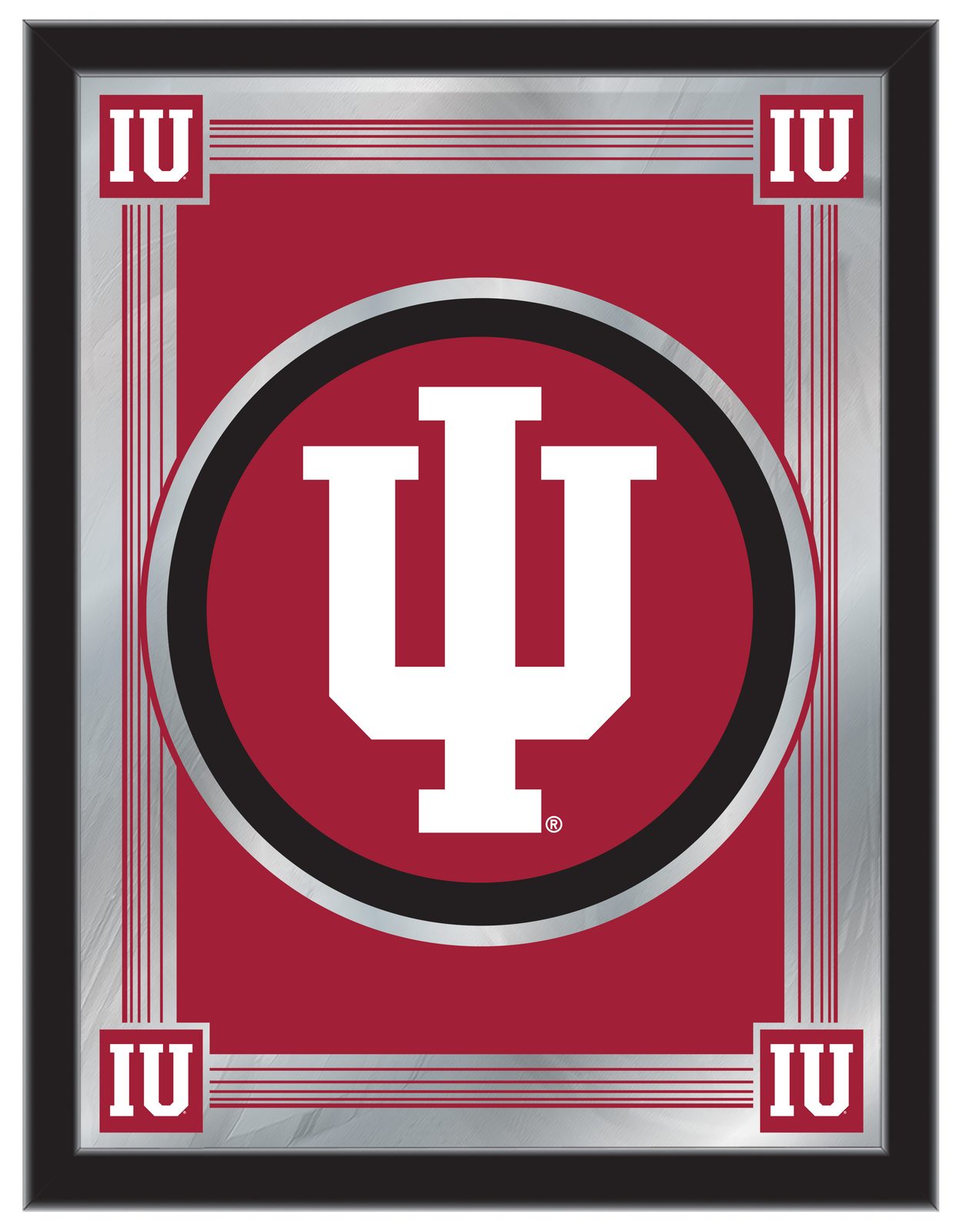 Indiana University 17x22 Logo Wall Mirror 1 Indiana University 17x22 Logo Wall Mirror
