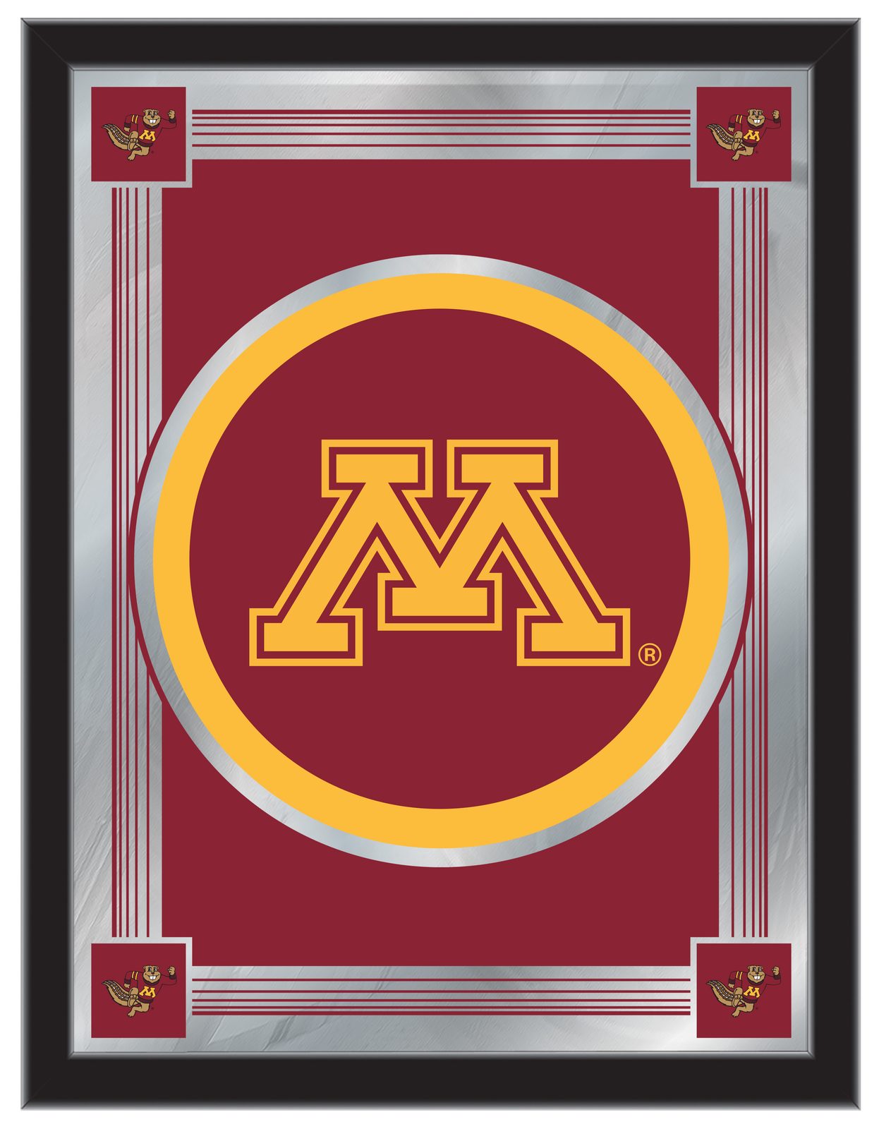 University of Minnesota 17x22 Logo Wall Mirror 1 University of Minnesota 17x22 Logo Wall Mirror