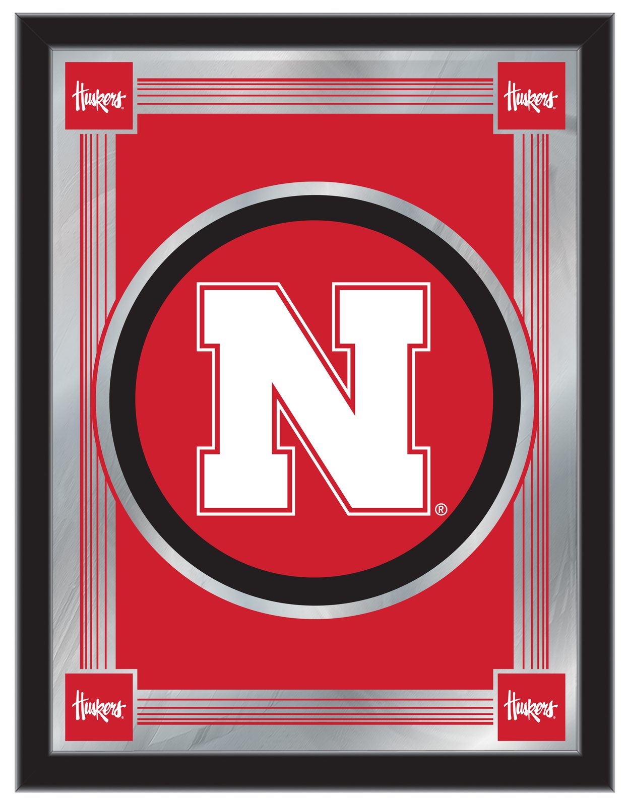 University of Nebraska 17x22 Logo Wall Mirror 1 University of Nebraska 17x22 Logo Wall Mirror