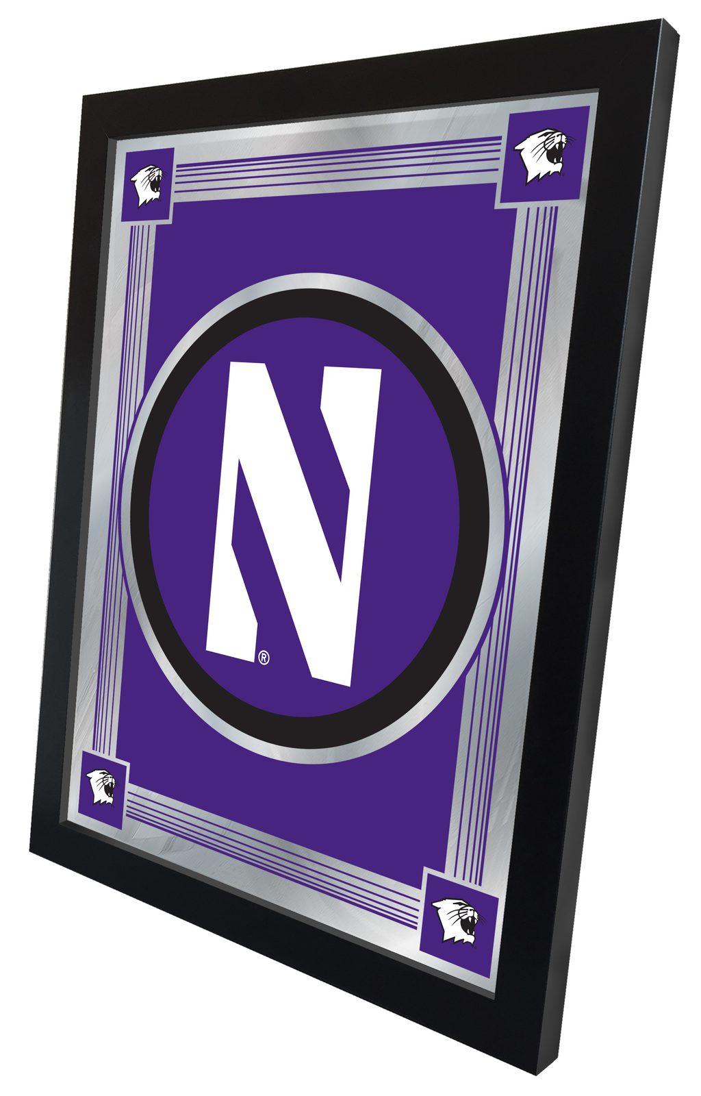 Northwestern University 17x22 Logo Wall Mirror 2 Northwestern University 17x22 Logo Wall Mirror - Image 2
