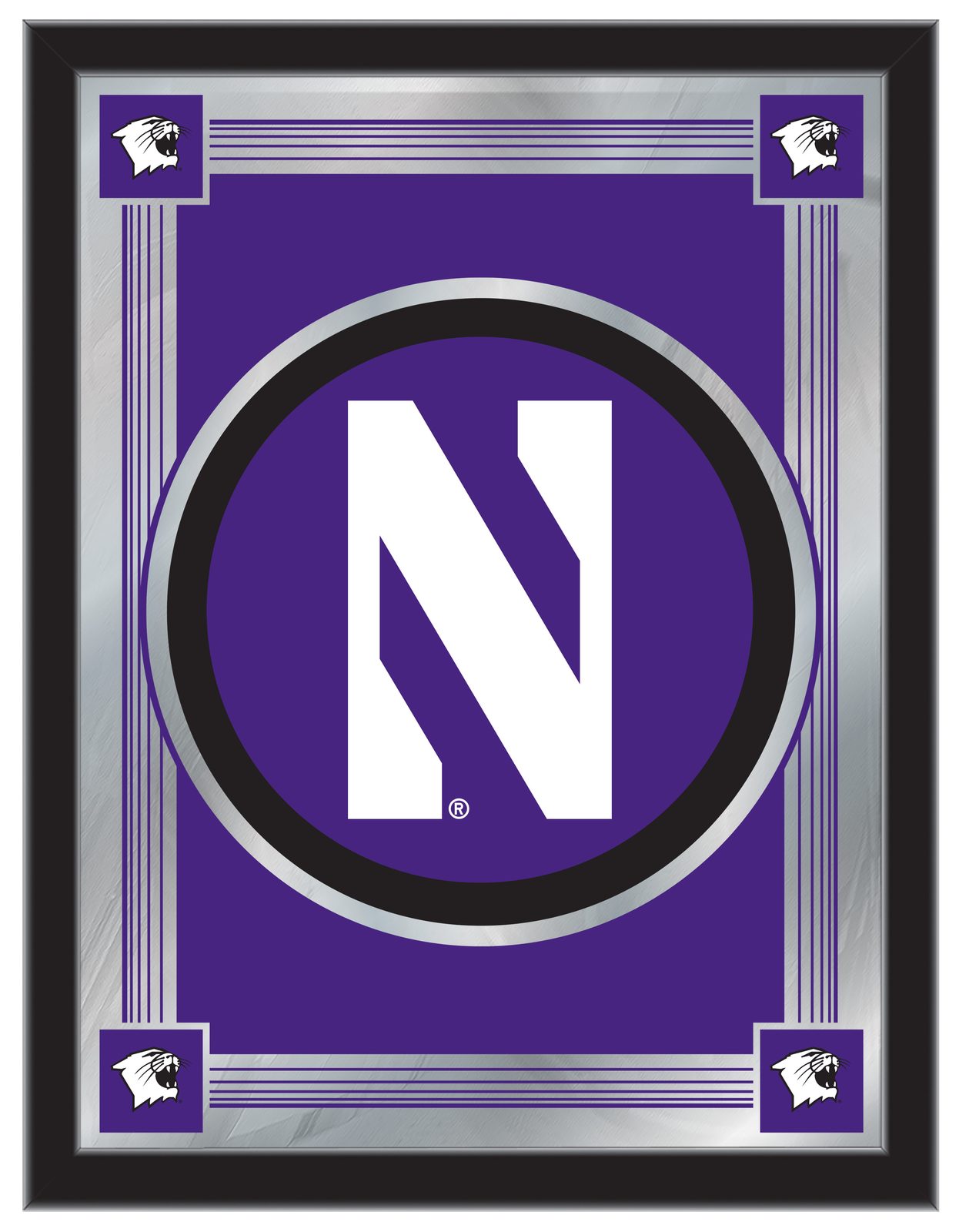Northwestern University 17x22 Logo Wall Mirror 1 Northwestern University 17x22 Logo Wall Mirror