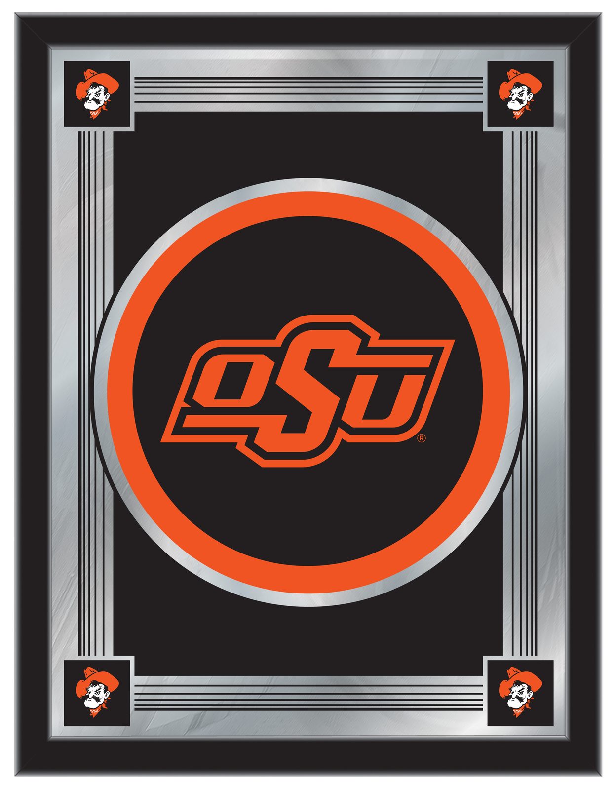 Oklahoma State University 17x22 Logo Wall Mirror 1 Oklahoma State University 17x22 Logo Wall Mirror