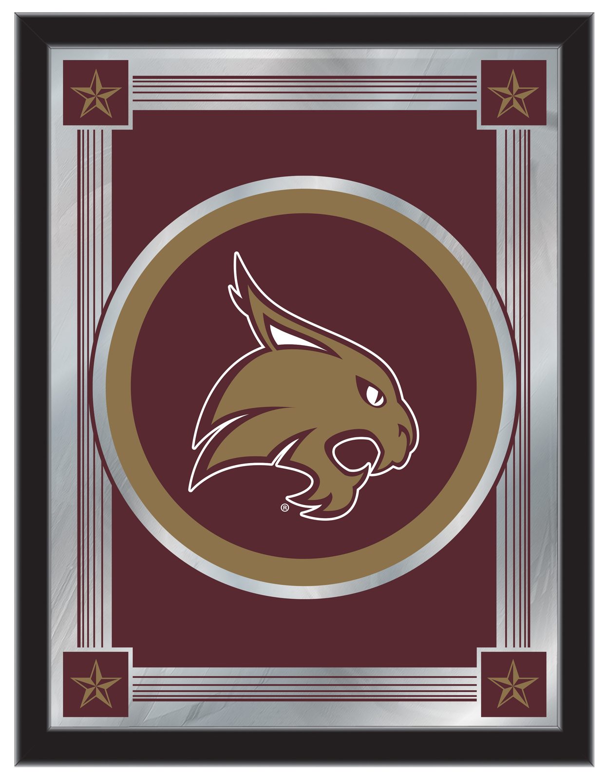Texas State University 17x22 Logo Wall Mirror 1 Texas State University 17x22 Logo Wall Mirror
