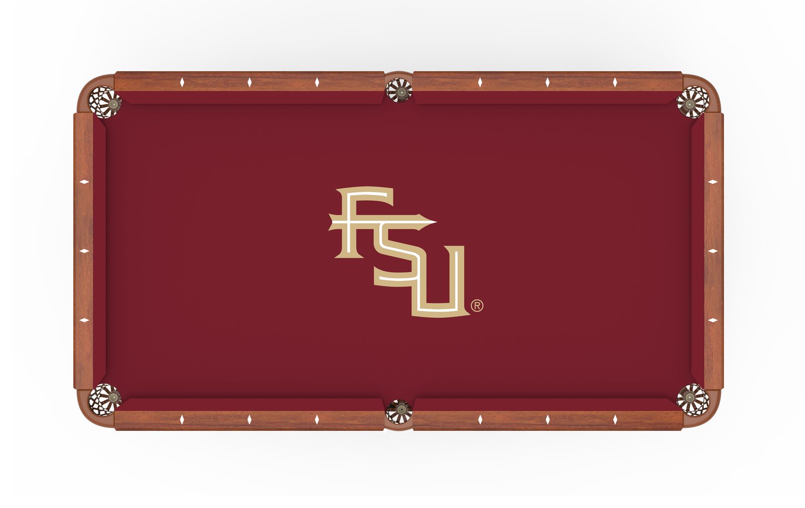 Florida State Pool Table Pool Table with Chardonnay Finish and Claw Leg 2 Florida State Pool Table Pool Table with Chardonnay Finish and Claw Leg - Image 2