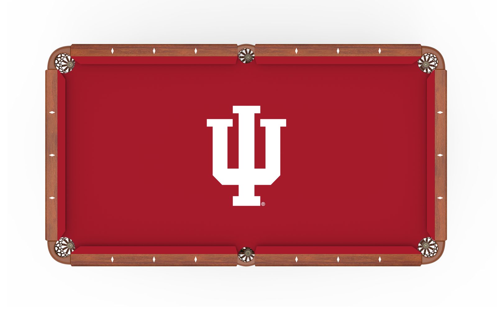 Indiana University Pool Table with Chardonnay Finish and Claw Leg 2 Indiana University Pool Table with Chardonnay Finish and Claw Leg - Image 2
