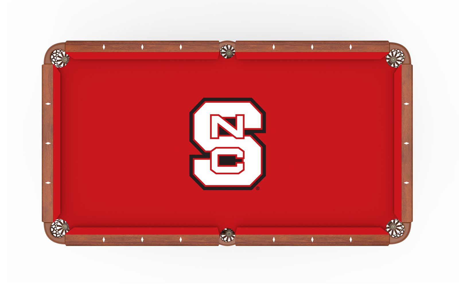 North Carolina State University Pool Table with Chardonnay Finish and Claw Leg 2 North Carolina State University Pool Table with Chardonnay Finish and Claw Leg - Image 2