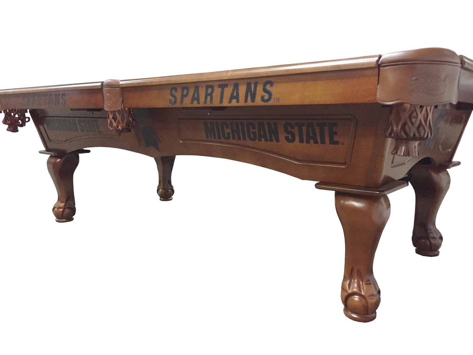 Georgetown University Pool Table with Chardonnay Finish and Claw Leg 6 Georgetown University Pool Table with Chardonnay Finish and Claw Leg - Image 6