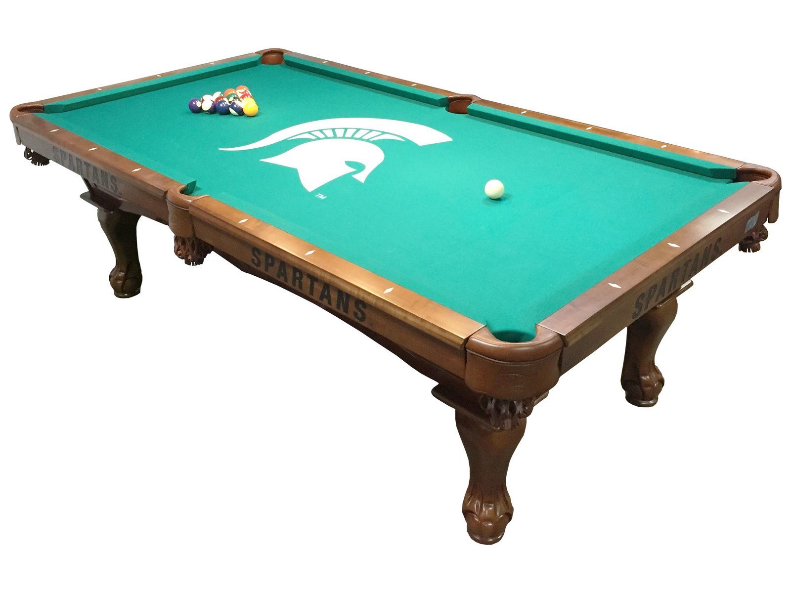 Georgetown University Pool Table with Chardonnay Finish and Claw Leg 7 Georgetown University Pool Table with Chardonnay Finish and Claw Leg - Image 7