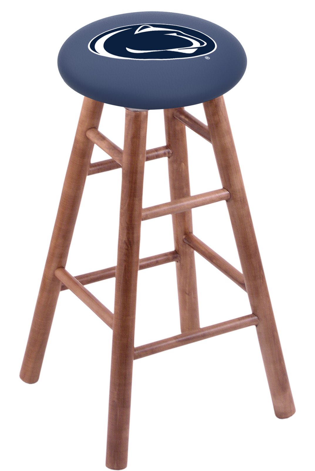 Pennsylvania State University 24" Swivel Maple Counter Stool in Medium Finish 1 Pennsylvania State University 24" Swivel Maple Counter Stool in Medium Finish