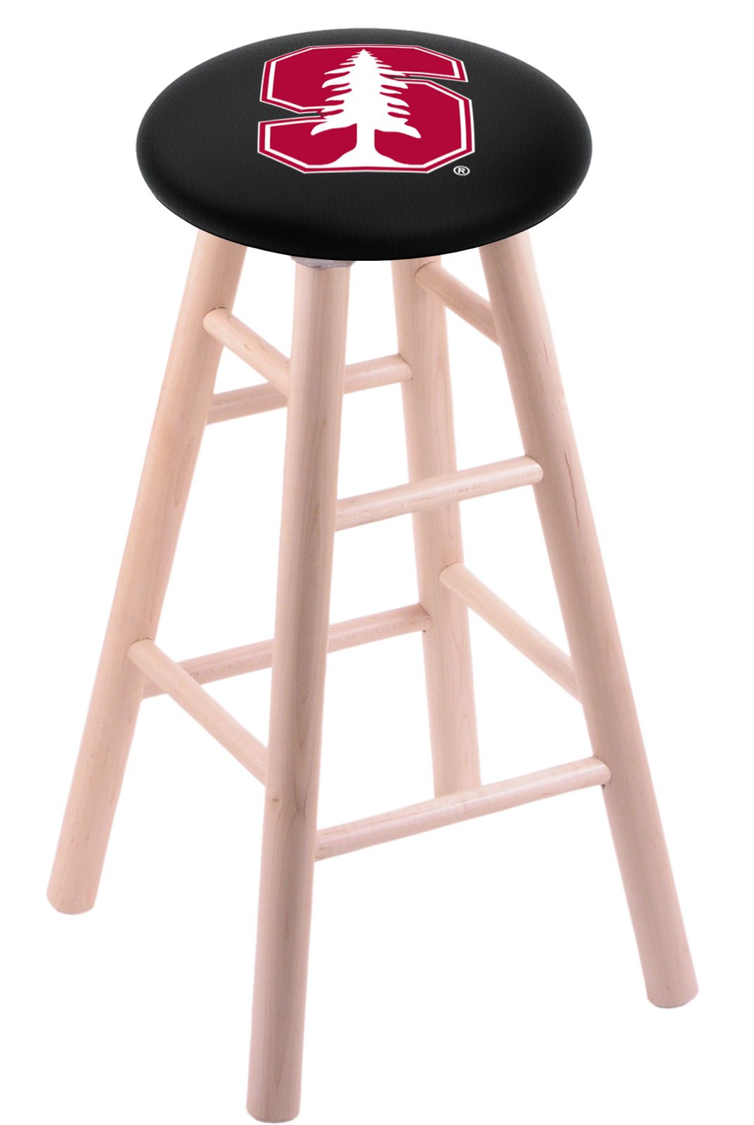 Stanford University 24" Swivel Maple Counter Stool in Natural Finish 1 Stanford University 24" Swivel Maple Counter Stool in Natural Finish