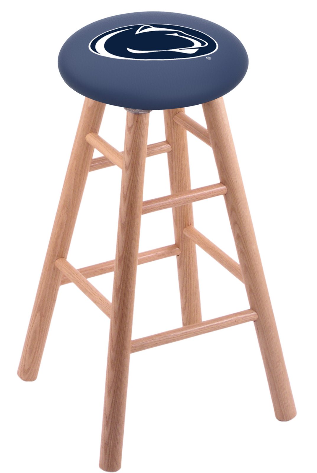 Pennsylvania State University 24" Swivel Oak Counter Stool in Natural Finish 1 Pennsylvania State University 24" Swivel Oak Counter Stool in Natural Finish