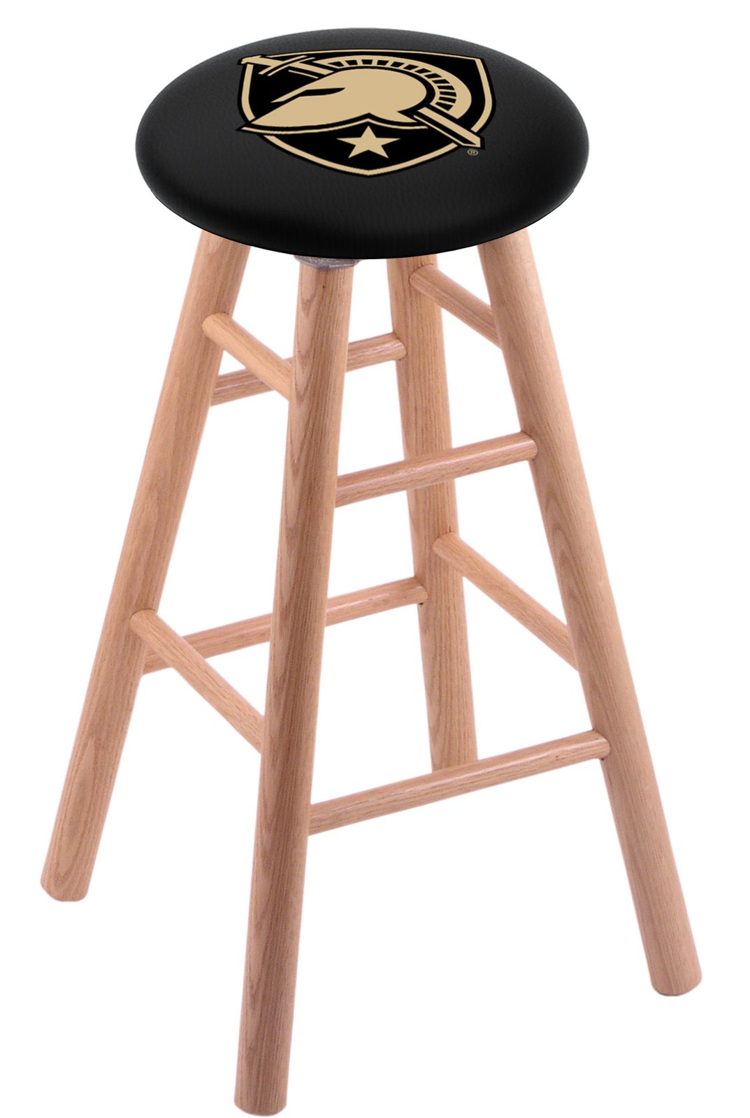 US Military Academy 24" Swivel Oak Counter Stool in Natural Finish 1 US Military Academy 24" Swivel Oak Counter Stool in Natural Finish