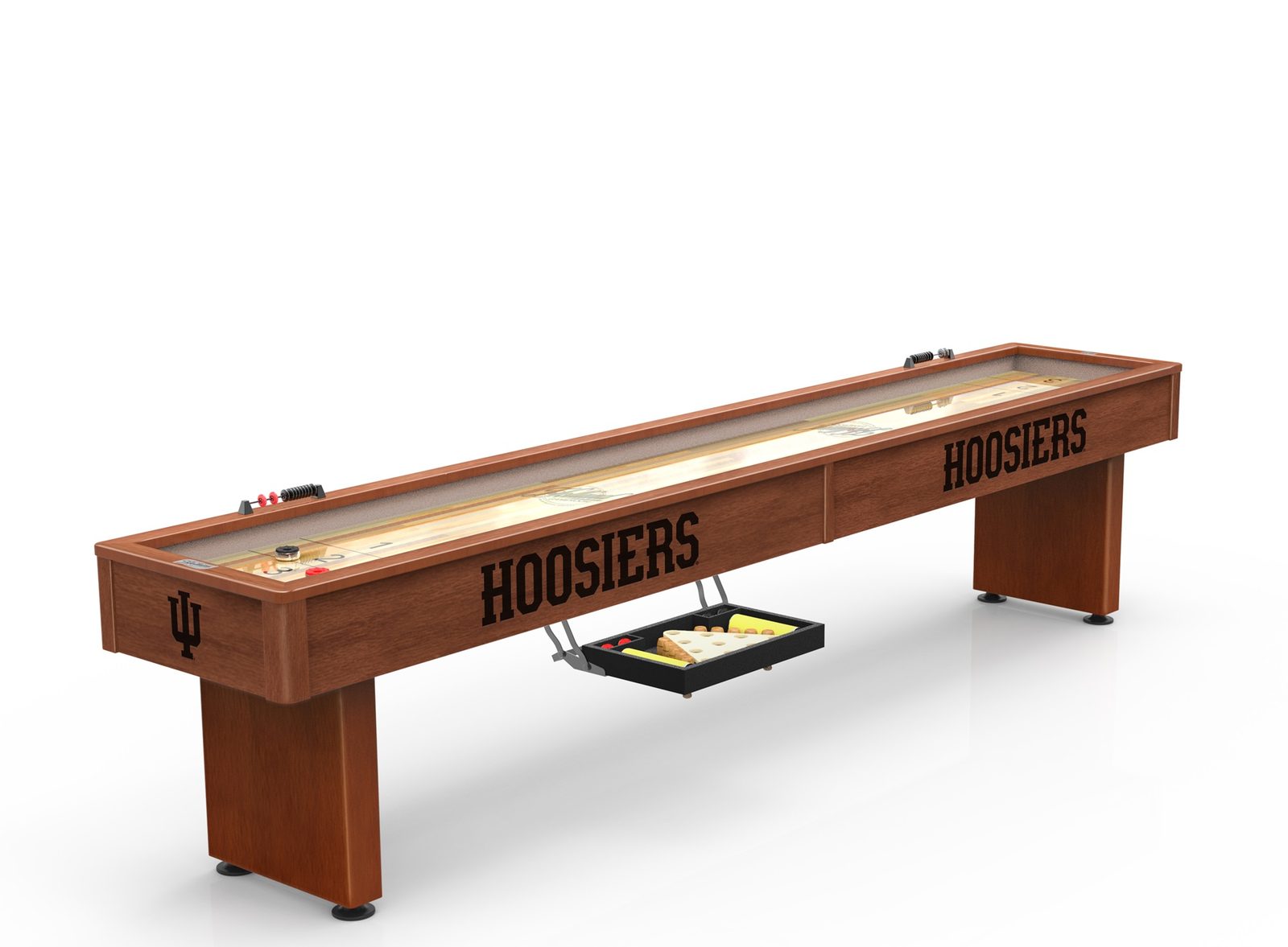 Indiana University Shuffleboard Table with Chardonnay Finish 1 Indiana University Shuffleboard Table with Chardonnay Finish