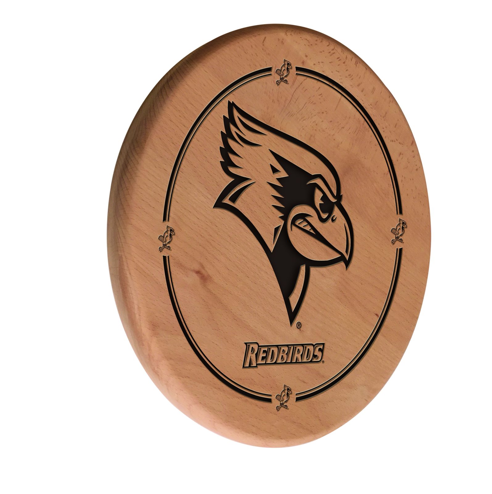 Illinois State University Natural Laser Engraved Wood Sign Wall Art 1 Illinois State University Natural Laser Engraved Wood Sign Wall Art