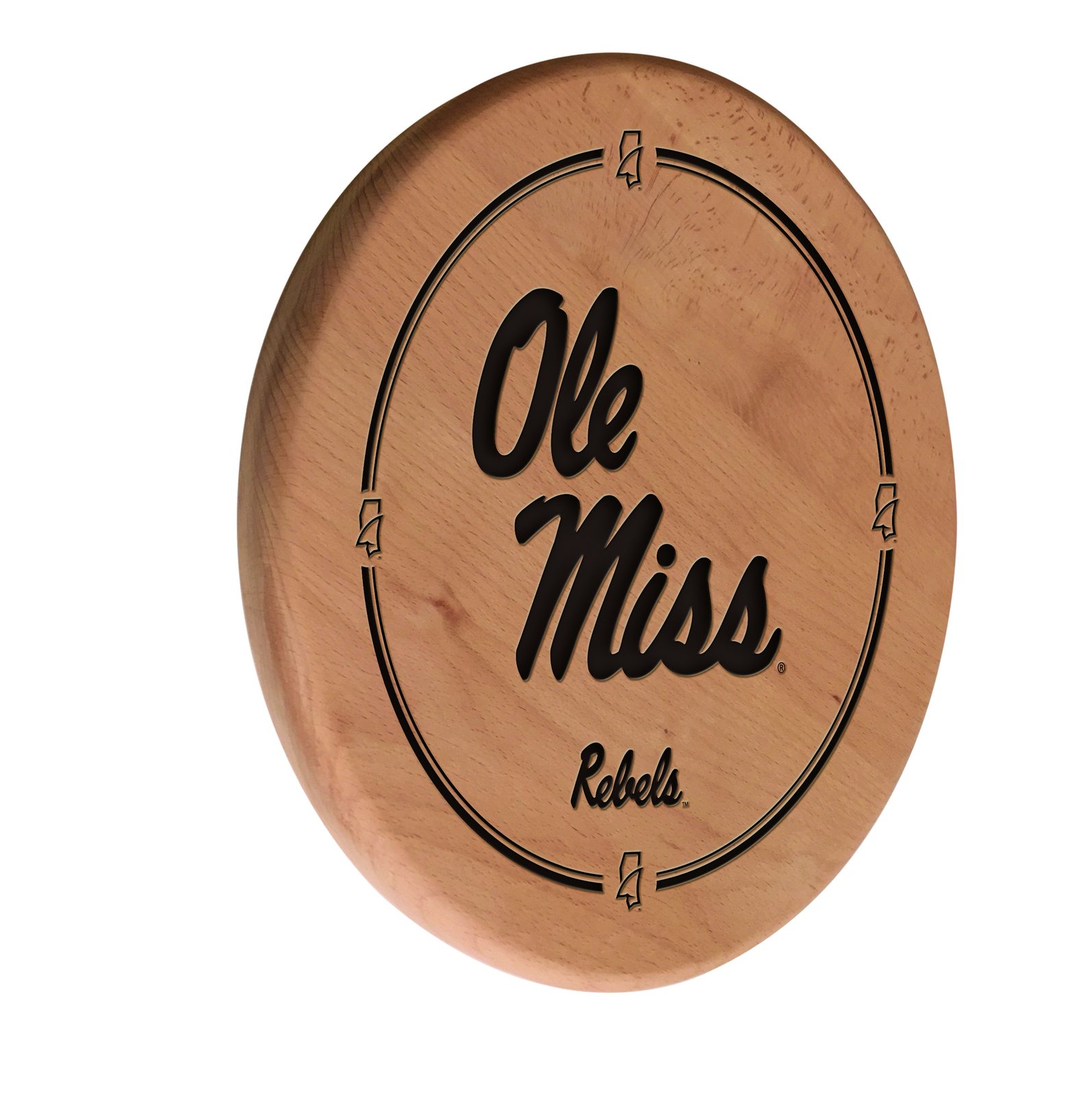 University of Mississippi Natural Laser Engraved Wood Sign Wall Art 1 University of Mississippi Natural Laser Engraved Wood Sign Wall Art