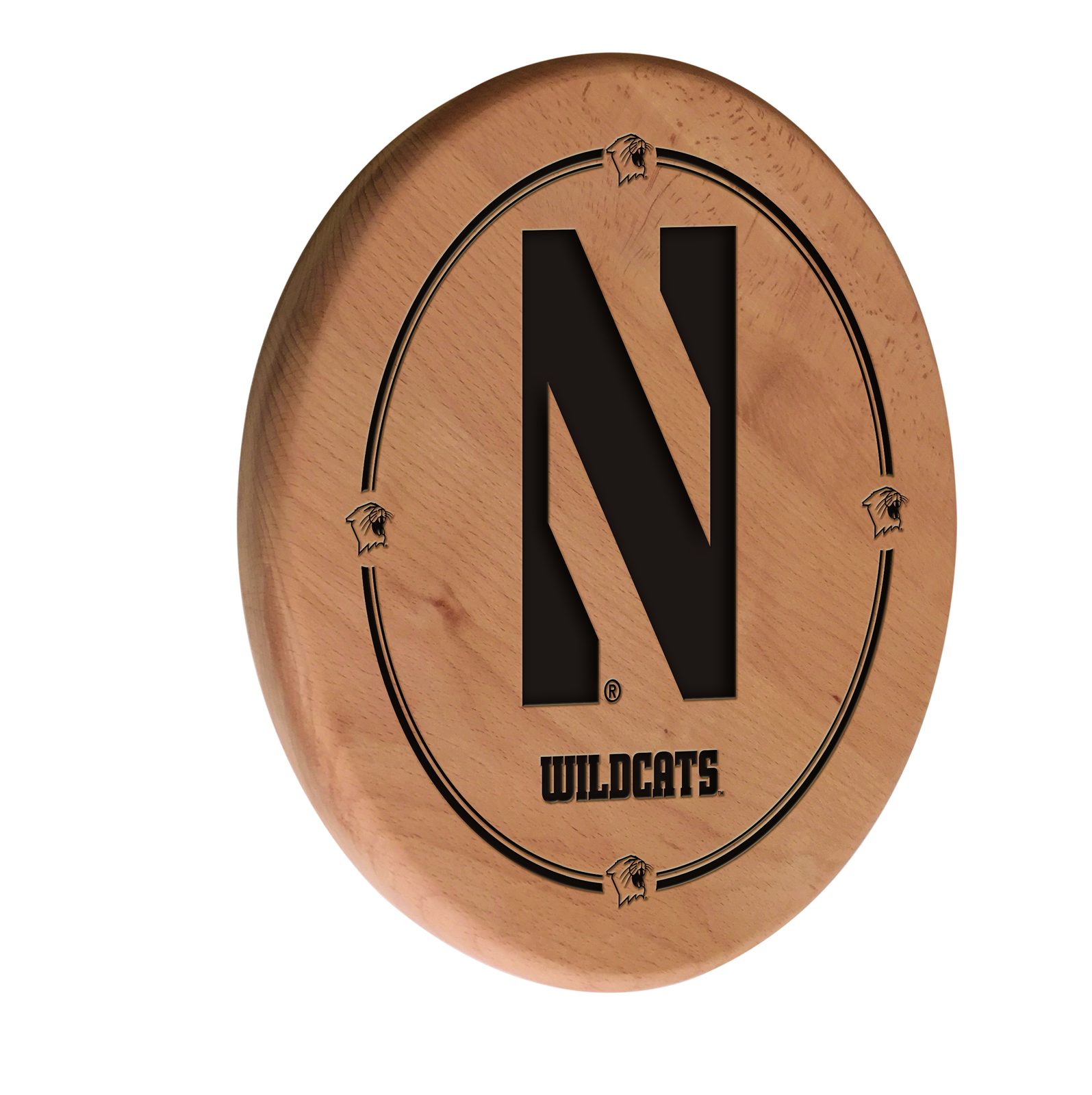 Northwestern University Natural Laser Engraved Wood Sign Wall Art 1 Northwestern University Natural Laser Engraved Wood Sign Wall Art