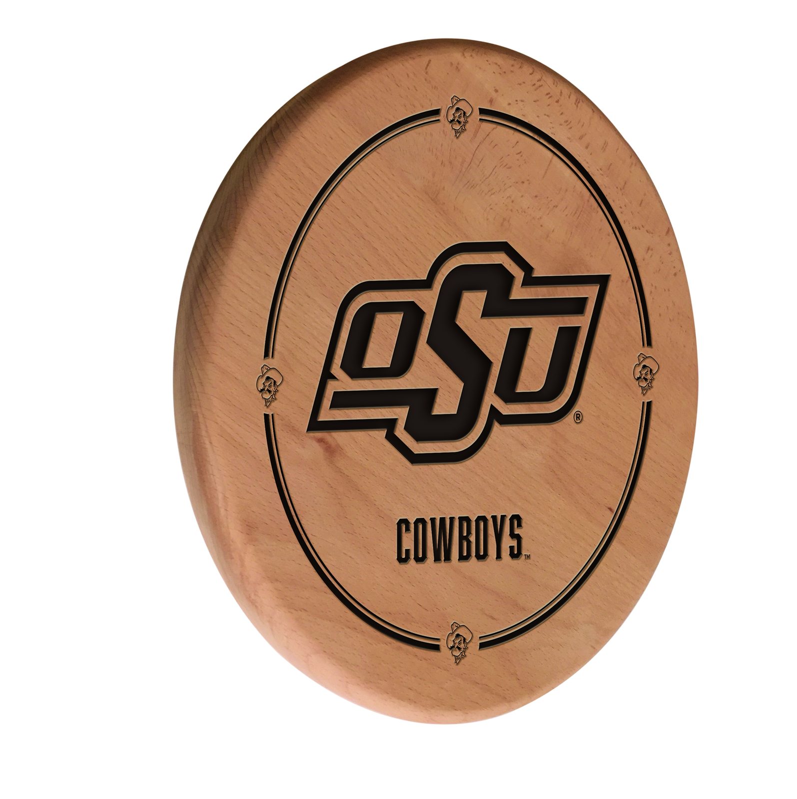 Oklahoma State University Natural Laser Engraved Wood Sign Wall Art 1 Oklahoma State University Natural Laser Engraved Wood Sign Wall Art
